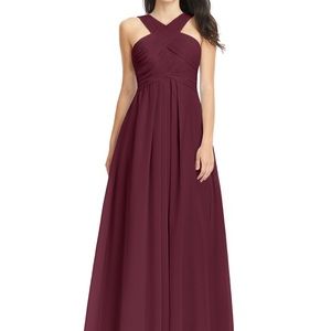 Azazie Kaleigh Cabernet Bridesmaid Dress